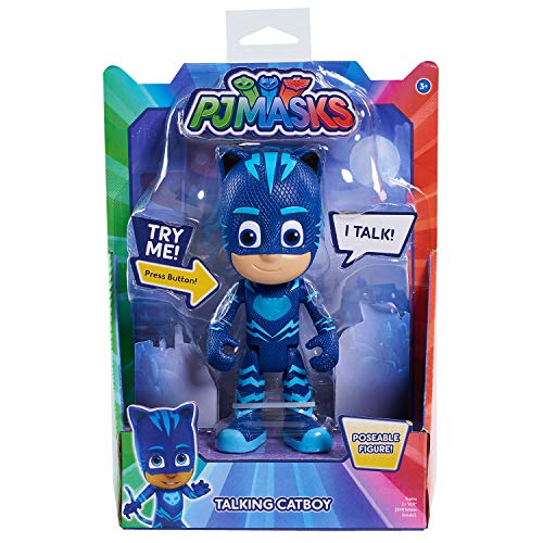 PJ Masks- Gatuno Súper Figura con Voz, Color Azul (Bandai 24586)