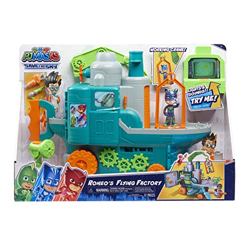 PJ Masks JP PJMB6000 Romeo's Flying Factory Playset