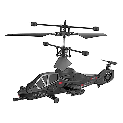 Pkfinrd Helicóptero RC, helicóptero de 2.4GHz, Combate Militar de 3.5 Canales Modelo de avión de Control Remoto Modelo Control Remoto Drone para niños y Principiantes para Jugar en Interiores