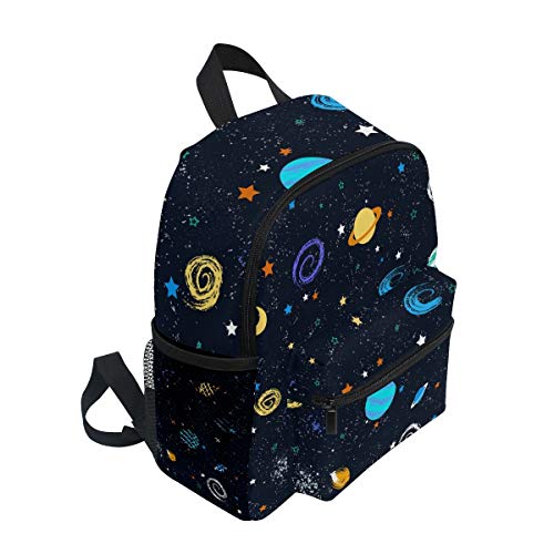 Planeta Galaxia Universo Mochila para Preescolar Toddler Kids Estudiante Mochilas para Infantiles 2-7 Años Niñas Niños