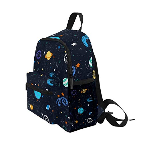 Planeta Galaxia Universo Mochila para Preescolar Toddler Kids Estudiante Mochilas para Infantiles 2-7 Años Niñas Niños