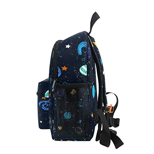 Planeta Galaxia Universo Mochila para Preescolar Toddler Kids Estudiante Mochilas para Infantiles 2-7 Años Niñas Niños