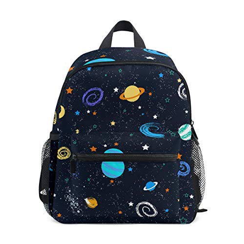 Planeta Galaxia Universo Mochila para Preescolar Toddler Kids Estudiante Mochilas para Infantiles 2-7 Años Niñas Niños