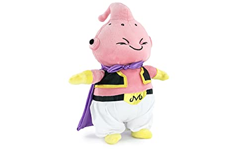 Play by Play Dragon Ball Super- Peluches de los Protagonistas de Bola de Dragón, Goku, Piccolo, Vegeta, Beerus, Monstruo Buu - Calidad Super Soft (23-27cm, Monstruo Buu)