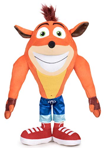 Play by Play - Plush Felpa Crash Bandicoot Sonrisa Original Activision Videogame - Multicolor - 32cm