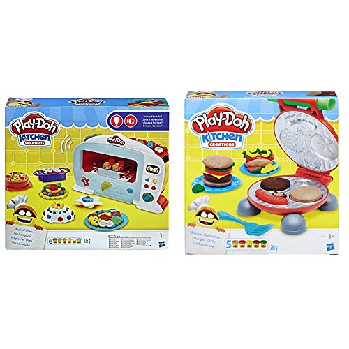 Play-Doh Horno Magico (Hasbro B9740EU4) + La Barbacoa (Hasbro B5521EU7) , Color/Modelo Surtido