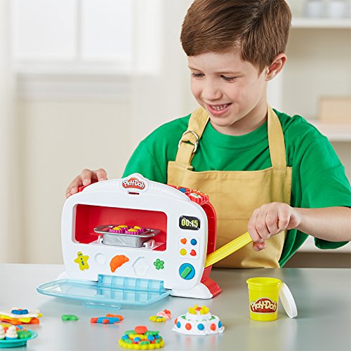 Play-Doh Kitchen Creations Juego de alimentos mágicos para horno para niños de 3 años en adelante con luces, sonidos y 6 colores no tóxicos