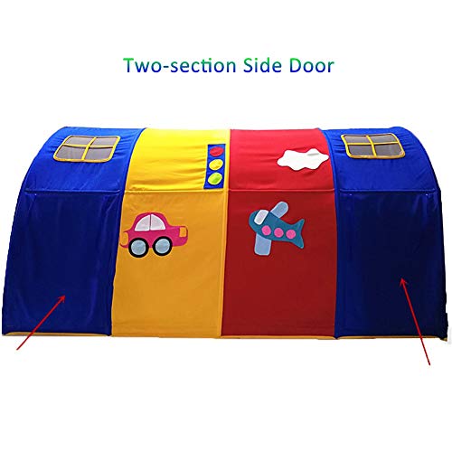 Play House Tienda de Cama, Casa de Juegos, Protección del Hogar para Bebés, Niño, Niña, Túnel de Arrastre, Tienda de Campaña para Niños, 200 × 120 × 100 cm