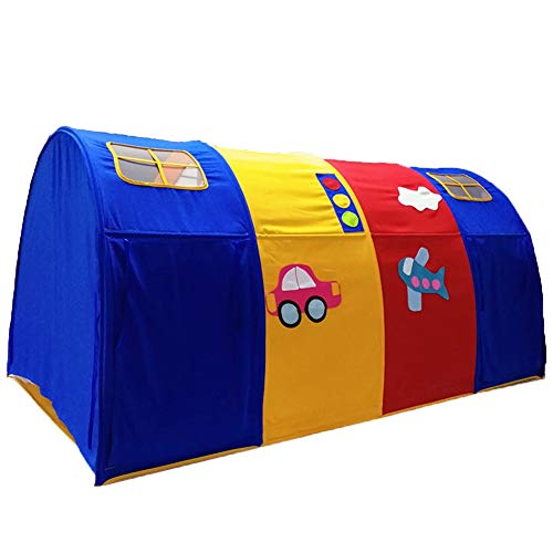 Play House Tienda de Cama, Casa de Juegos, Protección del Hogar para Bebés, Niño, Niña, Túnel de Arrastre, Tienda de Campaña para Niños, 200 × 120 × 100 cm