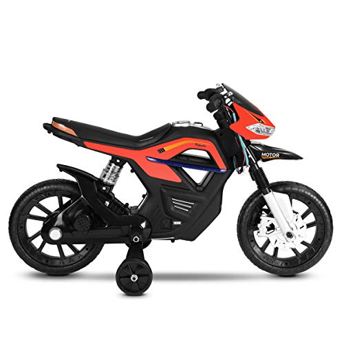 Playkin FASTER - Moto electrica niños bateria 6V recargable con luces y musica +3 años juguetes infantiles triciclo correpasillos