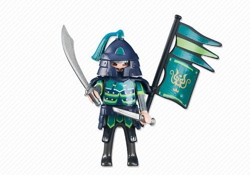 Playmobil 6327 - Chef Chevalier Dragon Asiatique Vert - Nouveauté 2014 - Emballage Plastique, pas de boîte