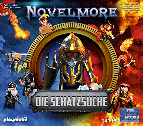 PLAYMOBIL Caja 70736 Novelmore La búsqueda del Tesoro con 5 Juegos Novelmore, Libro de Cocina y Cuaderno, a Partir de 6 años [Exclusivo en Amazon]