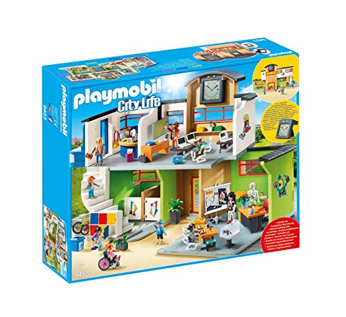 PLAYMOBIL City Life Colegio, a Partir de 5 Años (9453) + City Life Clase de Química, a Partir de 5 Años (9456) , Color/Modelo Surtido