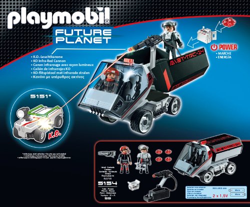 PLAYMOBIL Future Planet - Space Darksters Camióncañónlás, Juguete Educativo, Multicolor, 30 x 10 x 25 cm, (626711)