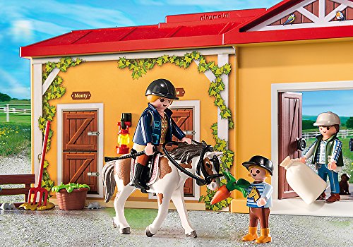 PLAYMOBIL Granja de Ponis - Maletín establo de Caballos (5348)