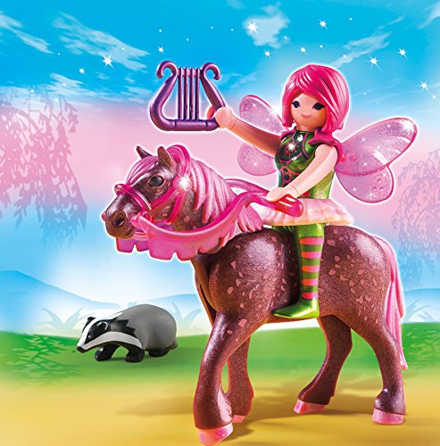 PLAYMOBIL Hadas - Hada del Bosque Surya con Caballo (5449)