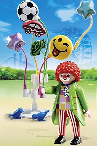 PLAYMOBIL Parque de Atracciones - SmileyWorld, Figura Vendedor de Globos (5546)