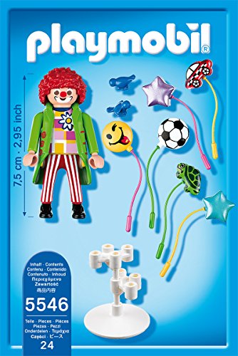 PLAYMOBIL Parque de Atracciones - SmileyWorld, Figura Vendedor de Globos (5546)