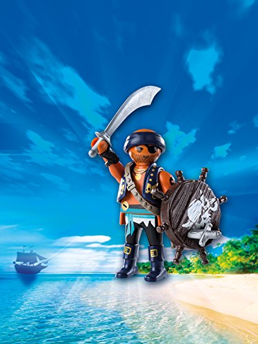 PLAYMOBIL Pirata Playset de Figuras de Juguete, Multicolor, 12 x 3,7 x 16 cm (9075)