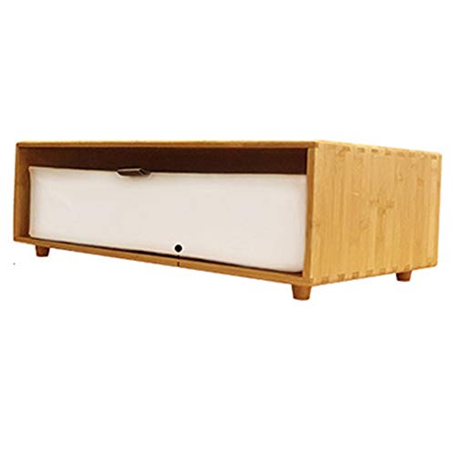 PLHMS Estantería Estante, de Madera Maciza de Pecho de cajones, cajón Gabinete de Almacenamiento de Pecho de cajones Cubo Estantería-estantería de Madera con Puertas, 64,5 * 34,5 * 33 (cm),M