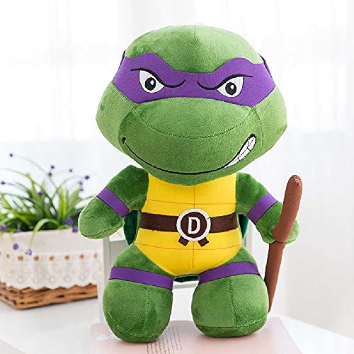 plkm Teenage Mutant Ninja Turtles Peluche Juguetes, Muñecas Tortuga Sostienen Almohadas 25 cm/Azul