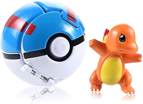 Poké Ball, Pokemon Let's Go Pikachu con juego de pelotas de acción Figure Toy Set para niños