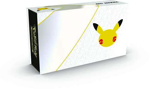 Pokémon, colección de Celebraciones Ultra Premium (25 Aniversario), Juego de Cartas para 2 Jugadores a Partir de 6 años, más de 10 Minutos de Tiempo de Juego