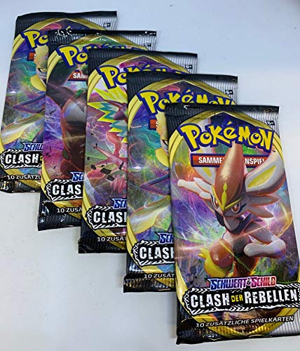 Pokemon Espada y escudo Serie 2 – Clash de los rebeldes (5 Booster)