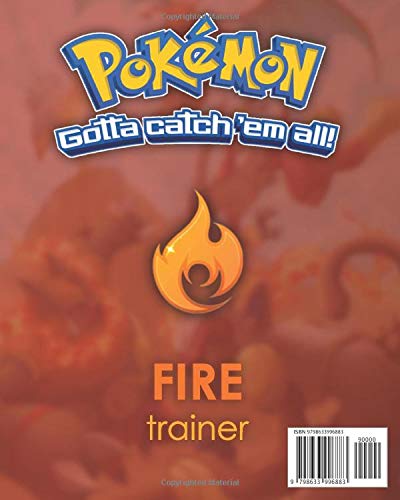 Pokemon Notebook: Fire Pokemon Journal