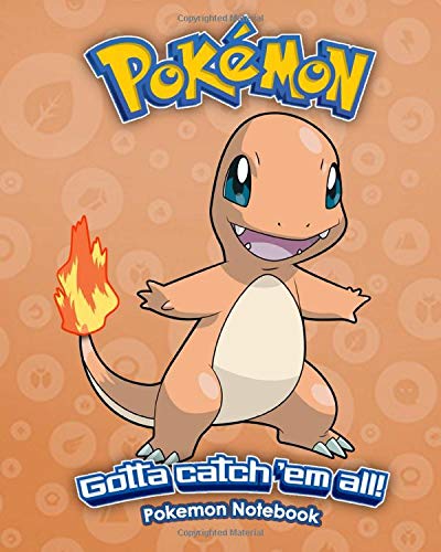 Pokemon Notebook: Pokemon Gen 1 No. 004 Charmander Journal