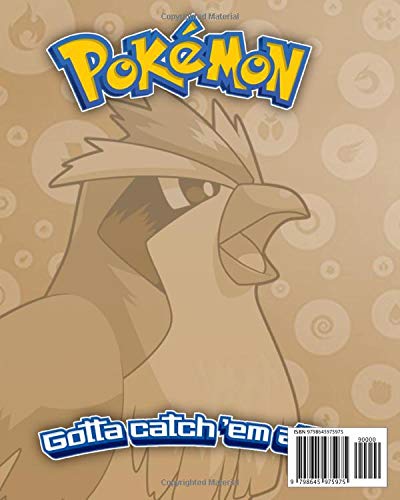 Pokemon Notebook: Pokemon Gen 1 No. 016 Pidgey Journal