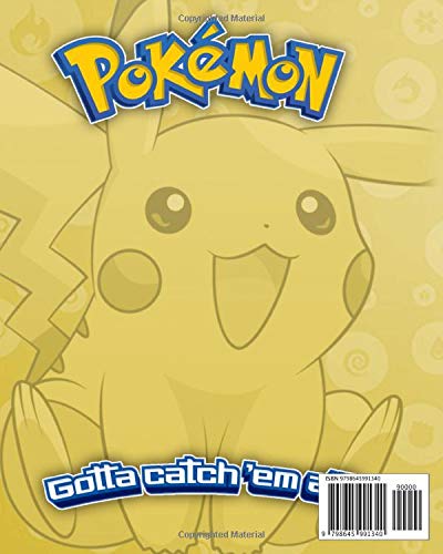 Pokemon Notebook: Pokemon Gen 1 No. 025 Pikachu Journal