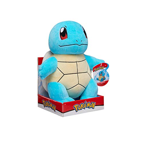 Pokemon- Peluche Gigantes Squirtle Schiggy Nueva Juguetes 2021-Pokemon Licencia Oficial, Multicolor, 30 cm (Boti BO37956)