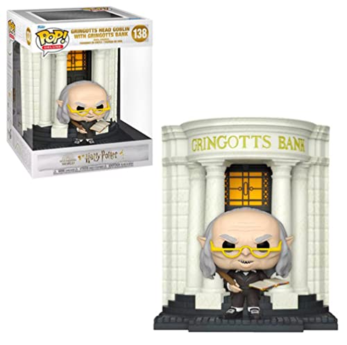 POP! Harry Potter 138 - Gringots' Head Goblin with Gringott's Wizarding Bank Diagon Alley Diorama Deluxe