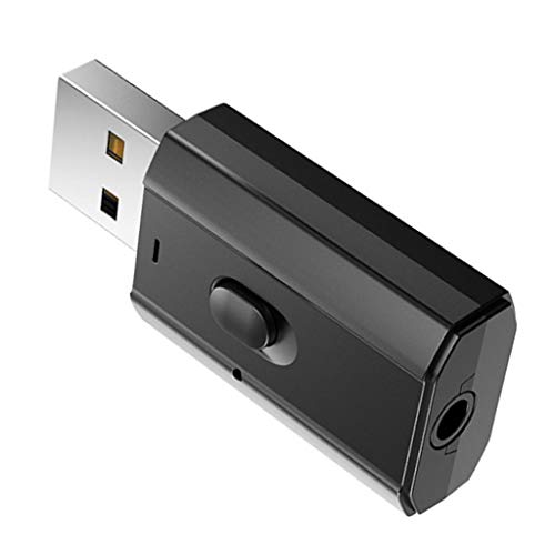 prasku Adaptador USB Bluetooth para Ordenador, Bluetooth Dongle 5,0 para Ordenador portátil de sobremesa Teclado ratón Auriculares música estéreo