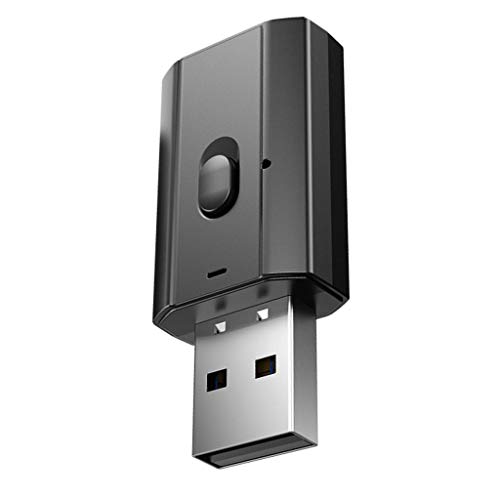 prasku Adaptador USB Bluetooth para Ordenador, Bluetooth Dongle 5,0 para Ordenador portátil de sobremesa Teclado ratón Auriculares música estéreo