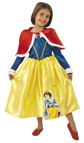 Princesas Disney - Disfraz de Blancanieves de Invierno para niña, infantil 5-6 años (Rubie's 887091-M)