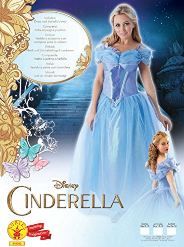 Princesas Disney - Disfraz de Cenicienta para mujer, talla S adulto (Rubie's 810202-S)