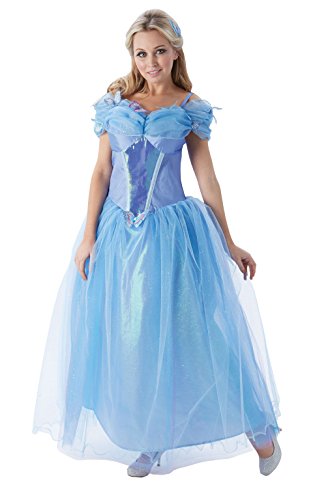 Princesas Disney - Disfraz de Cenicienta para mujer, talla S adulto (Rubie's 810202-S)