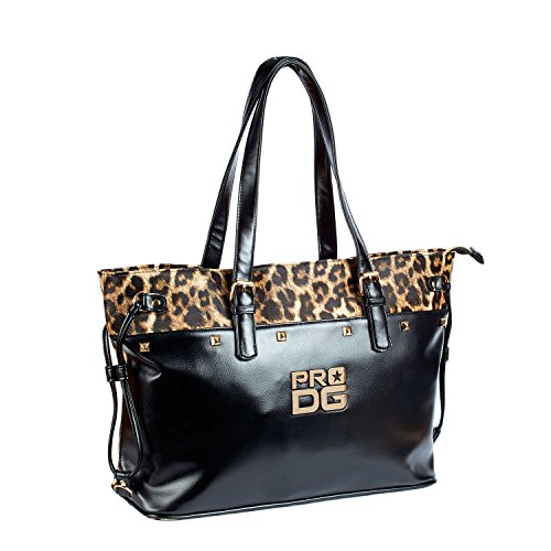 PRODG Golden Tote 52 Bolso Bandolera, 52 cm, Negro