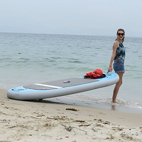 Profun Tabla Hinchable Paddle Surf Tabla de Surf Sup Set Stand Up Paddle Surf Board de 3M con Sup Board+Paleta Ajustable+Bomba de Aire+Mochila