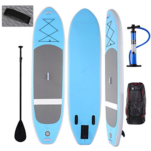 Profun Tabla Hinchable Paddle Surf Tabla de Surf Sup Set Stand Up Paddle Surf Board de 3M con Sup Board+Paleta Ajustable+Bomba de Aire+Mochila