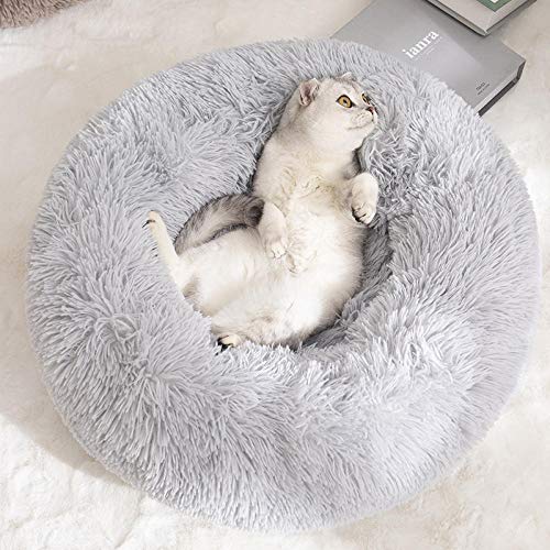 Promworld Sofá para Perro,Nido de Mascota cálido-B_Diameter 120CM,Pecute Cama para Gatos y