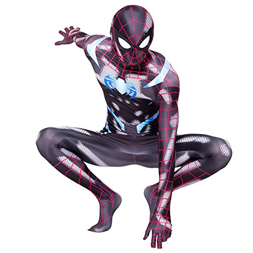 PS4 Spider-Man Lycra Medias, súper héroe Cosplay Mono, niños Adultos Cosplay Disfraces de Halloween Juego Apretado Juego de rol de Anime,PS4-Adult M(155~165cm)