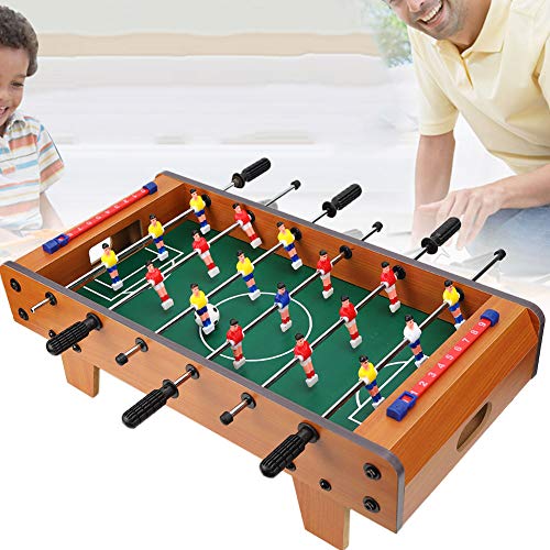 Pssopp Juegos De Mesa De Futbolín Juego De Mini Juegos De Fútbol Juegos De Mesa De Futbolín Y Accesorios para Fiestas Nocturnas Familiares para Niños(Color Madera)