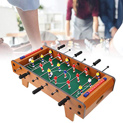 Pssopp Juegos De Mesa De Futbolín Juego De Mini Juegos De Fútbol Juegos De Mesa De Futbolín Y Accesorios para Fiestas Nocturnas Familiares para Niños(Color Madera)