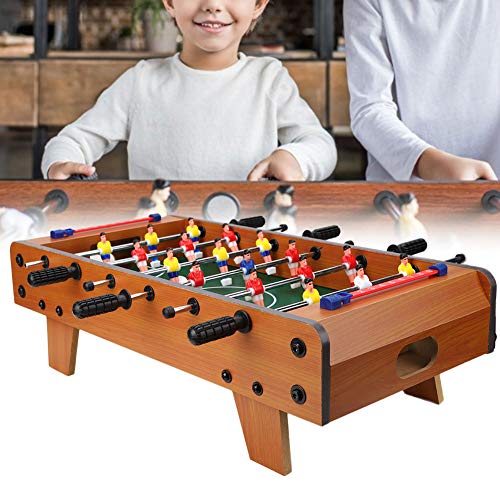 Pssopp Juegos De Mesa De Futbolín Juego De Mini Juegos De Fútbol Juegos De Mesa De Futbolín Y Accesorios para Fiestas Nocturnas Familiares para Niños(Color Madera)