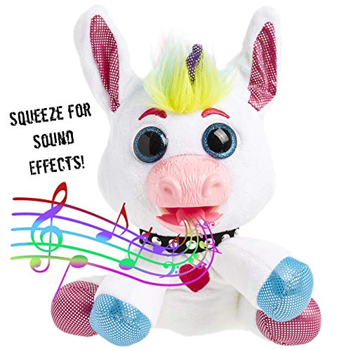 Punkymals Peluche Interactivo para Niños Animales, 6 Peluches con Sonidos y Movimientos Mascotas para Coleccionar, con SID Roxy Ramona Iggy y Bowie Pilas Incluidas, Regalos Divertidos Niños (Blink)