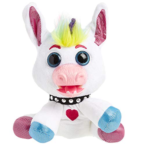 Punkymals Peluche Interactivo para Niños Animales, 6 Peluches con Sonidos y Movimientos Mascotas para Coleccionar, con SID Roxy Ramona Iggy y Bowie Pilas Incluidas, Regalos Divertidos Niños (Blink)