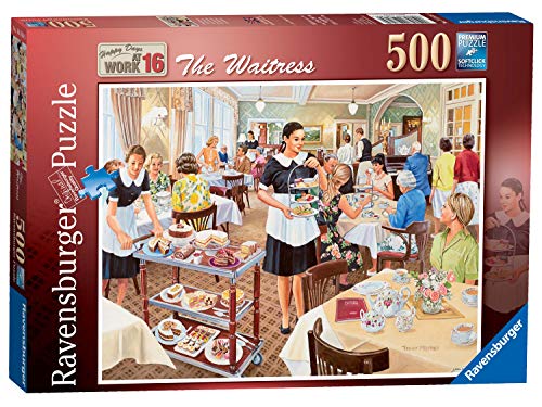 Puzle de 500 Piezas de Ravensburger. Modelo Happy Days at Work, Número 16".